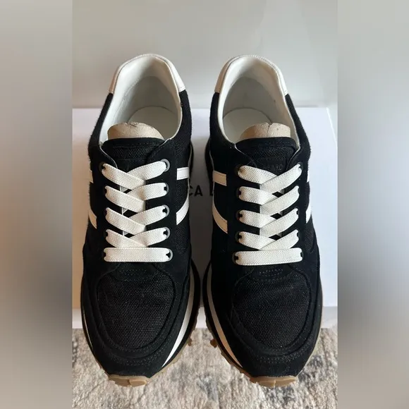 Veronica Beard Valentina Sneaker - Black/White - women’s size 8M - NIB