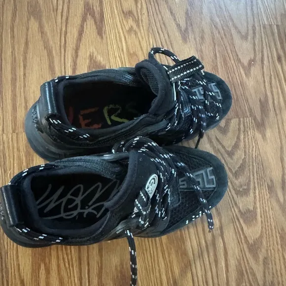 Versace Kids Black Sneakers 34 2 2.5 3 kids boys