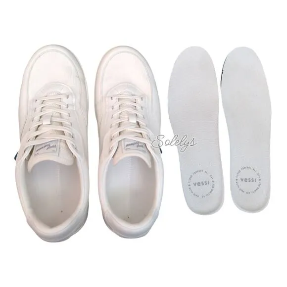 Vessi Courtside Classic Off White Vegan Waterproof Dyma-Tex Sneaker Mens 11