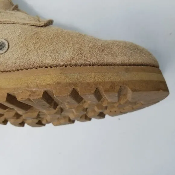 Vibram Combat Boots Men's 11R Tan Military Style Army Hot Weather Desert