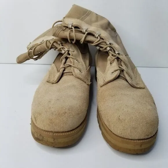 Vibram Combat Boots Men's 11R Tan Military Style Army Hot Weather Desert