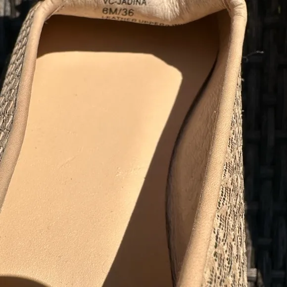 Vince Camuto Gold Flats Slip-On Loafers