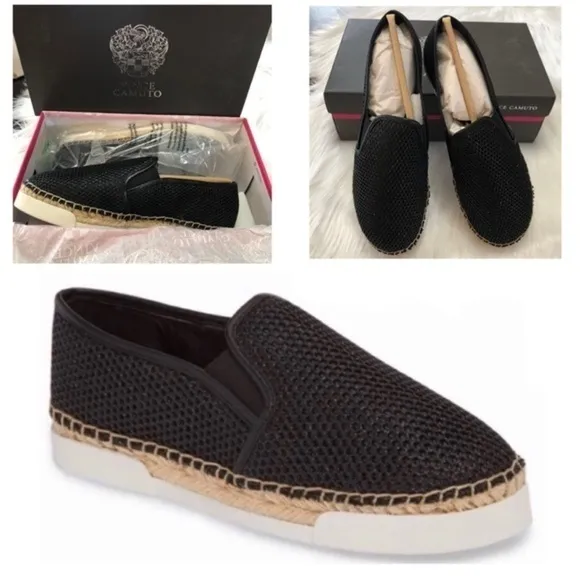 Vince Camuto Tambie Slip-On Sneaker in Sparkle Black NIB