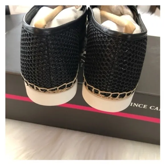 Vince Camuto Tambie Slip-On Sneaker in Sparkle Black NIB