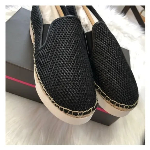 Vince Camuto Tambie Slip-On Sneaker in Sparkle Black NIB