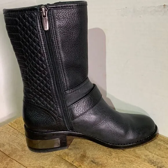 Vince‎ Camuto whynn quilted moto boots.  Biker grunge ankle boots riding
