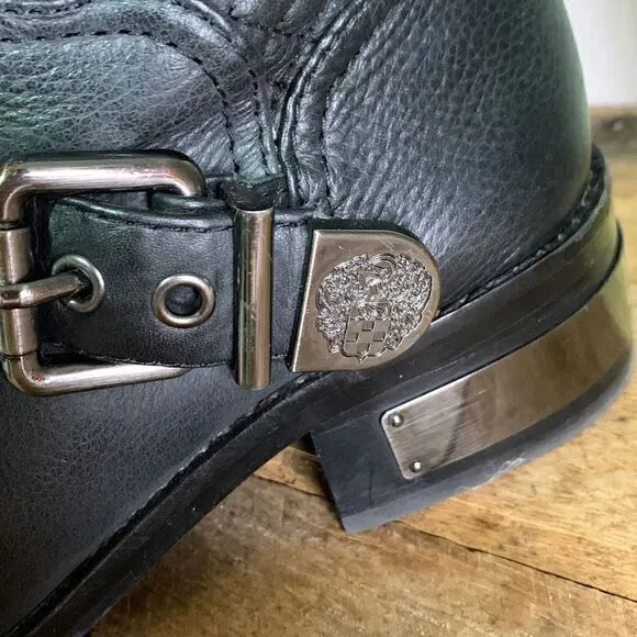 Vince‎ Camuto whynn quilted moto boots.  Biker grunge ankle boots riding