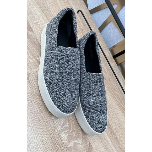 Vince Walsh Platform Sneakers Grey Marl 7.5 Women Slip On Shoes Loafers