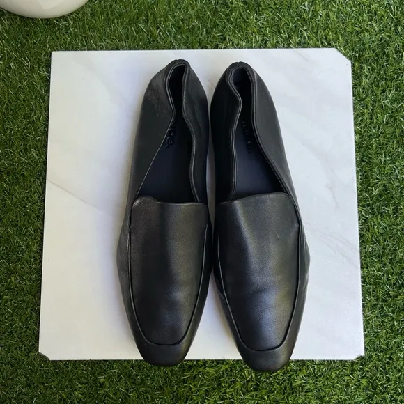 VINCE Women's Brette Loafers Black soft leather size 7.5