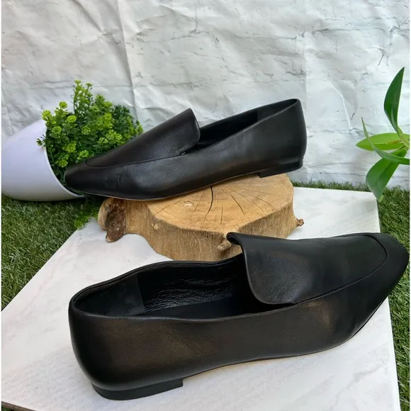 VINCE Women's Brette Loafers Black soft leather size 7.5