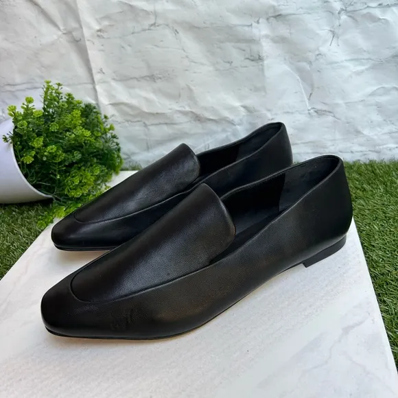 VINCE Women's Brette Loafers Black soft leather size 7.5