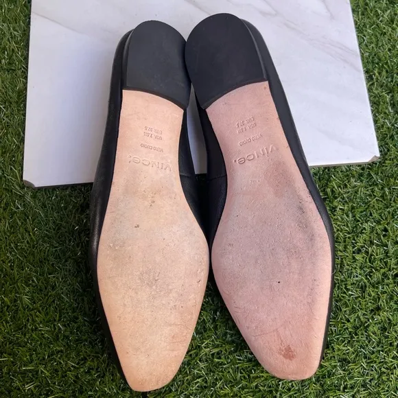 VINCE Women's Brette Loafers Black soft leather size 7.5