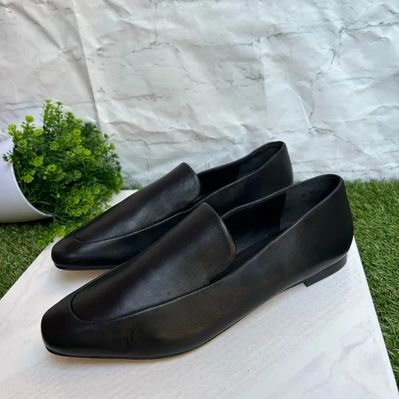 VINCE Women's Brette Loafers Black soft leather size 9 new