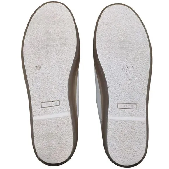Vince Women's Heaton Leather Low Rise Casual and Fashion Sneakers - 9.5 Medium
