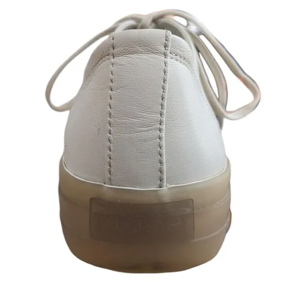 Vince Women's Heaton Leather Low Rise Casual and Fashion Sneakers - 9.5 Medium
