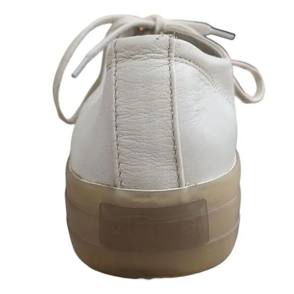 Vince Women's Heaton Leather Low Rise Casual and Fashion Sneakers - 9.5 Medium