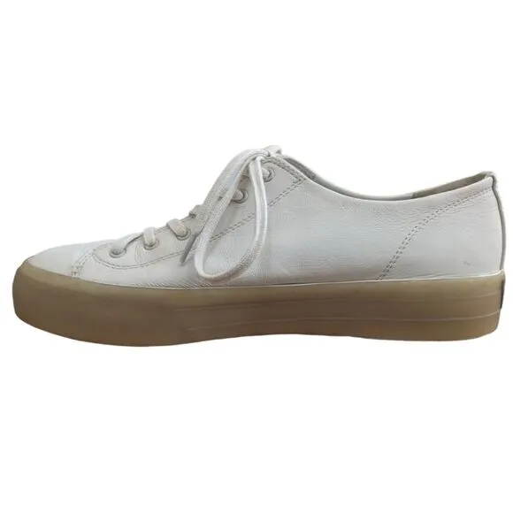Vince Women's Heaton Leather Low Rise Casual and Fashion Sneakers - 9.5 Medium