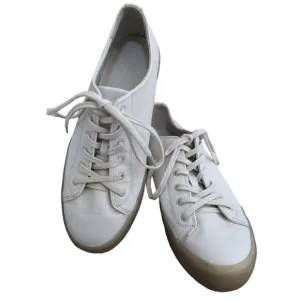 Vince Women's Heaton Leather Low Rise Casual and Fashion Sneakers - 9.5 Medium