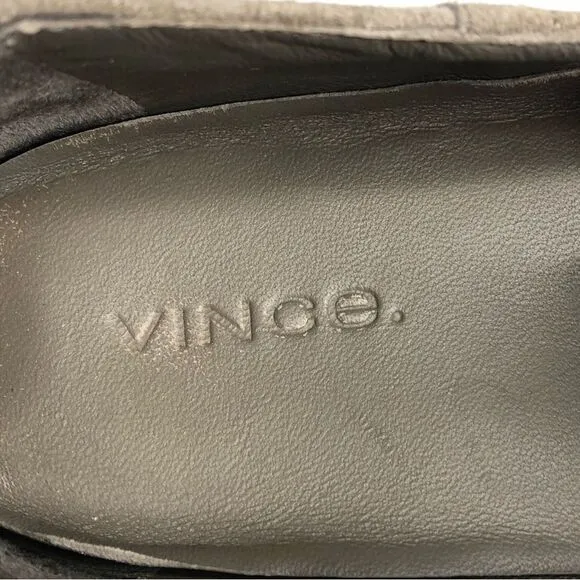 VINCE SNEAKERS SUEDE SLIP-ON ESPADRILLE TAUPE