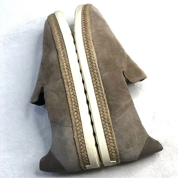 VINCE SNEAKERS SUEDE SLIP-ON ESPADRILLE TAUPE