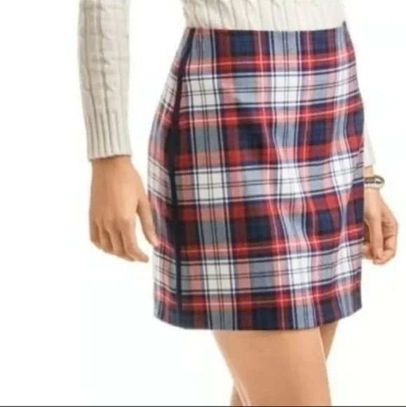 Vineyard Vines Brand New! Winter Wool Plaid Mini Skirt - Size 8 (NWT)