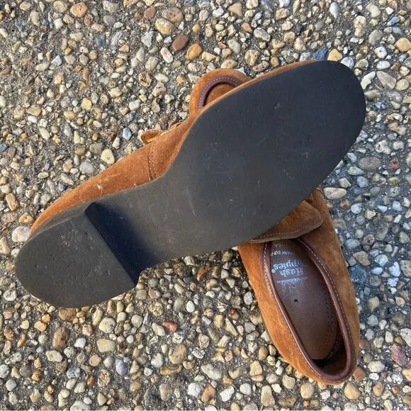 Vintage mens Hush Puppies suede Rockabilly loafers size 6.5