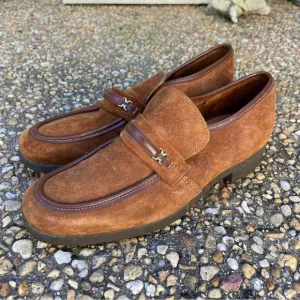 Vintage mens Hush Puppies suede Rockabilly loafers size 6.5