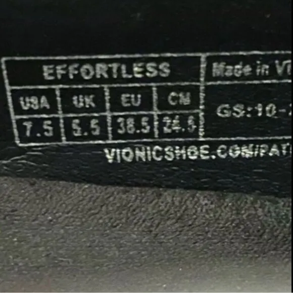 Vionic Effortless Nubuck Patent Trim Mules Slip On Slides Sneakers Black