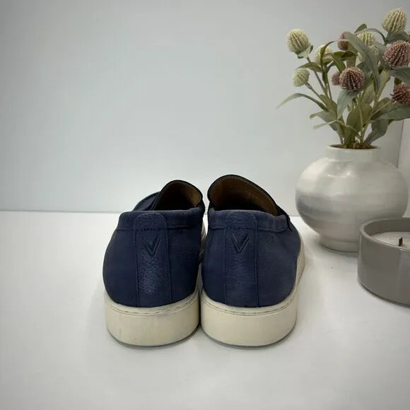 Vionic Thompson Slip-on Penny Loafers Casual Comfort Shoe Navy Men's 12 Wide
