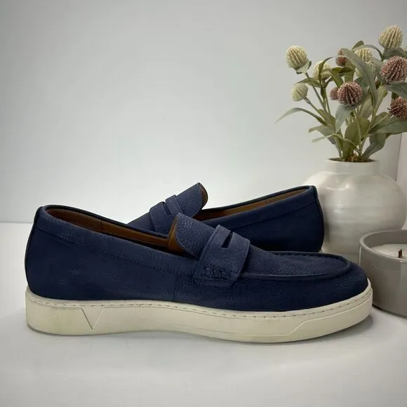 Vionic Thompson Slip-on Penny Loafers Casual Comfort Shoe Navy Men's 12 Wide