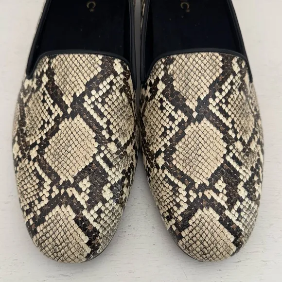 Vionic Willa Snakeskin Print Slip On Loafers Comfort Shoes Size 11 Wide