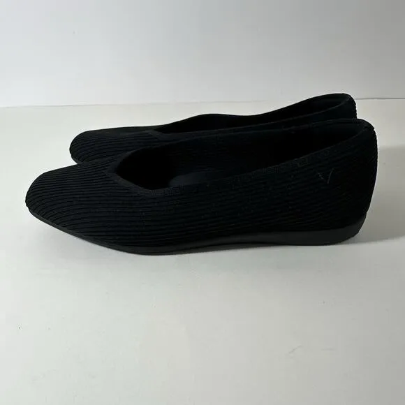 VIVAIA Margot Shoes Slip On Square Toe Flats Ballet Shoes US Size 7-7.5 EU 38
