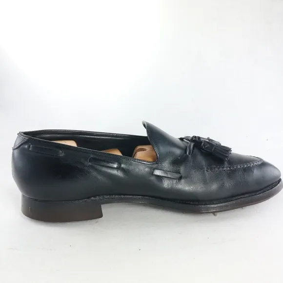 VTG Biltrite Blk Leather GOLF CLEAT Tassel Loafers