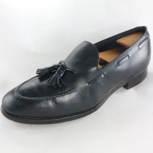 VTG Biltrite Blk Leather GOLF CLEAT Tassel Loafers