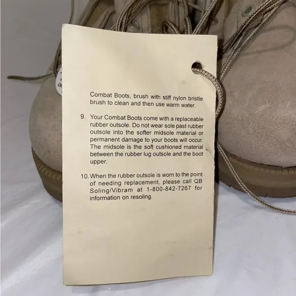 Wellco Temperate Weather Mens Size 13.5R Army Combat Boots 180932 New