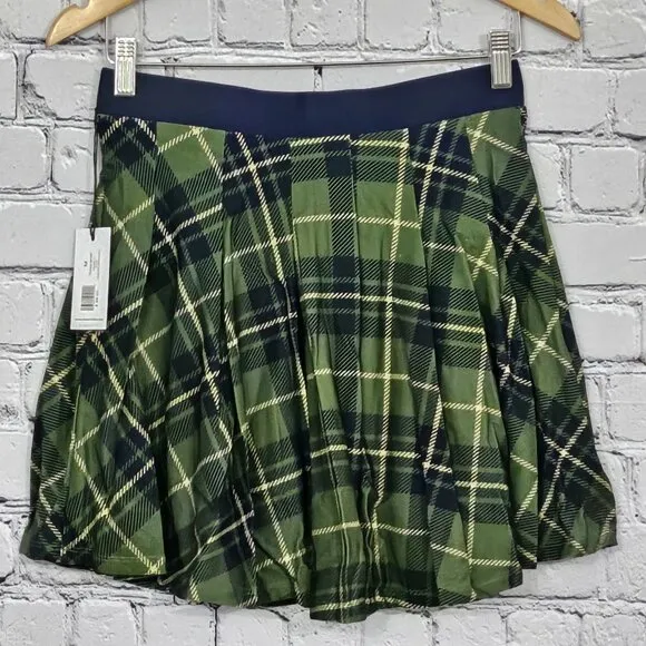 WeWoreWhat Plaid Court Green Tennis Skort Size M | Sporty &amp; Chic