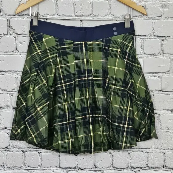 WeWoreWhat Plaid Court Green Tennis Skort Size M | Sporty &amp; Chic