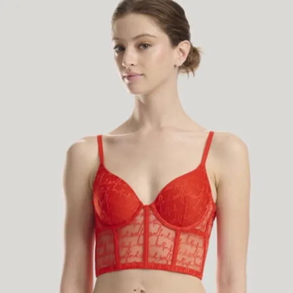 Wolford Logo Obsessed Bustier Bra.