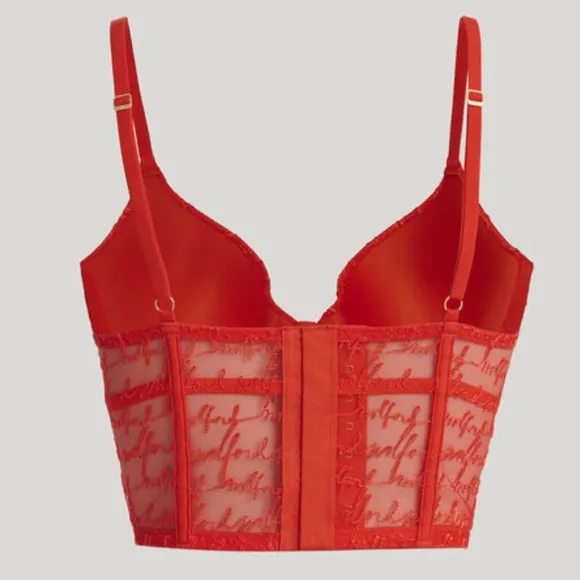 Wolford Logo Obsessed Bustier Bra.