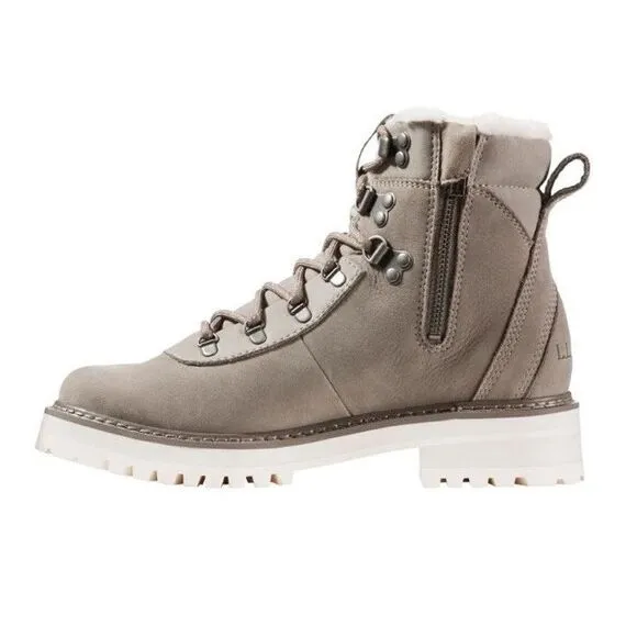 Woman's Gray Boots‎ L.L.Bean Camden Hill Boot Alpine Insulated Size 8 Lug Heel