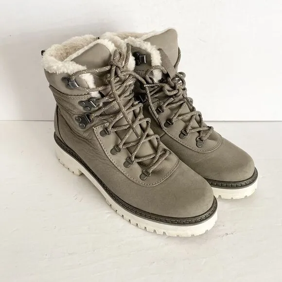 Woman's Gray Boots‎ L.L.Bean Camden Hill Boot Alpine Insulated Size 8 Lug Heel