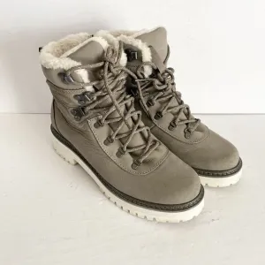 Woman's Gray Boots‎ L.L.Bean Camden Hill Boot Alpine Insulated Size 8 Lug Heel