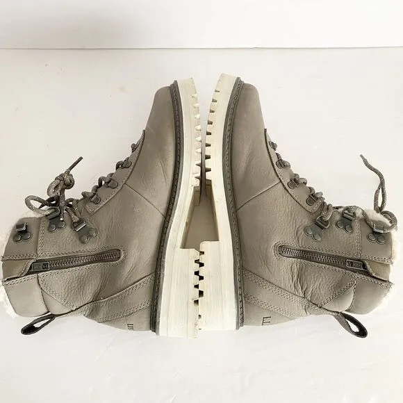 Woman's Gray Boots‎ L.L.Bean Camden Hill Boot Alpine Insulated Size 8 Lug Heel
