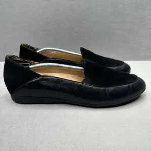 Womens 10.5-11 / EU 41 Dansko Lace Loafers Black Glazed Leather Slip On Comfort