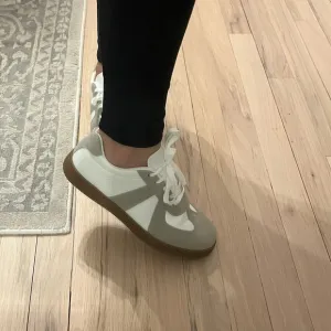 Women's Gray and White Sneakers