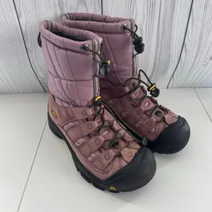 Women’s Keen Insulated Quilted Cold Weather Insulated Lace Up Pink Boots Size 9