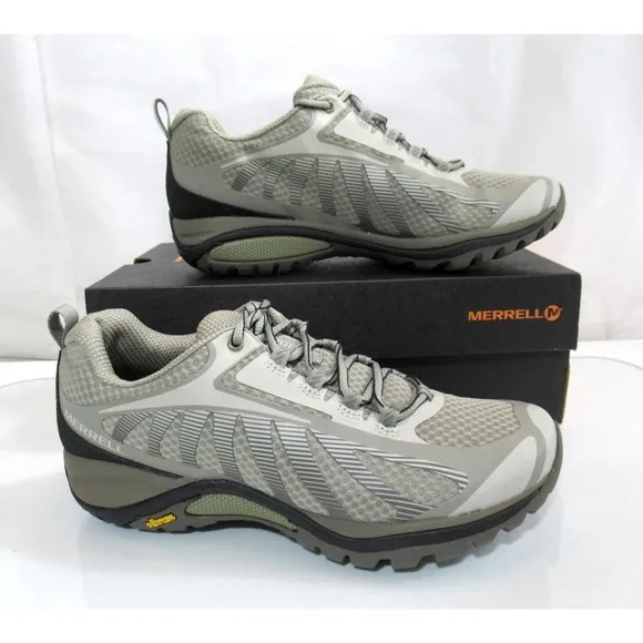 Women's Merrell Siren Edge 3 Hiking Shoes Sneakers Aluminum Grey