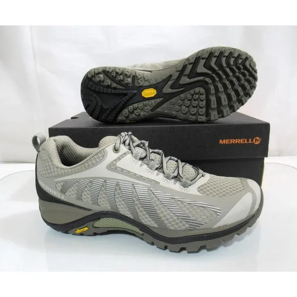 Women's Merrell Siren Edge 3 Hiking Shoes Sneakers Aluminum Grey