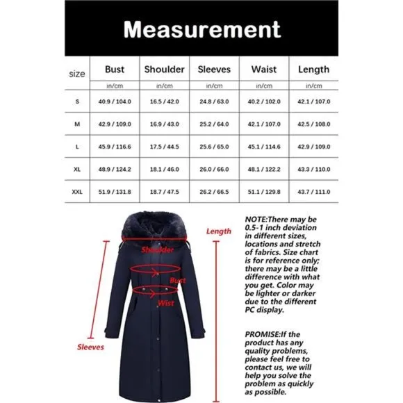 Women's Puffer Jacket Hooded with Fur Collar Padded Coat - Black