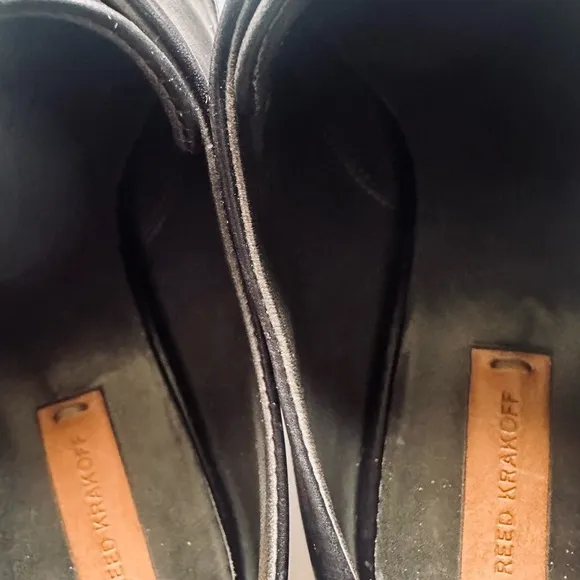 Y2K Reed Krakoff Loafers Womens 8 | EU 38 1/2 Black Leather Italy